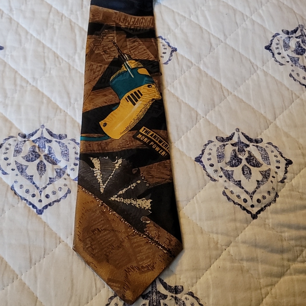 Home Improvement Branded Tie 3 3/4"x55" 100% Poly